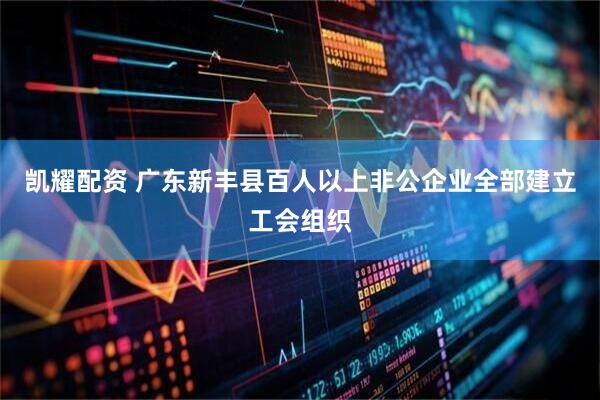凯耀配资 广东新丰县百人以上非公企业全部建立工会组织